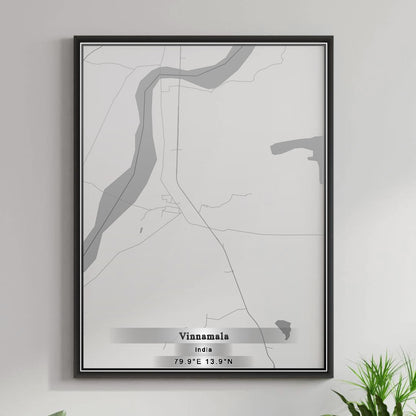 ROAD MAP OF VINNAMALA, INDIA BY MAPBAKES