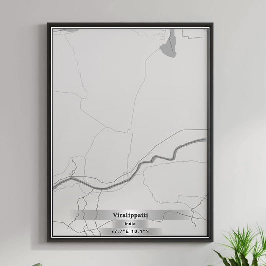 ROAD MAP OF VIRALIPPATTI, INDIA BY MAPBAKES