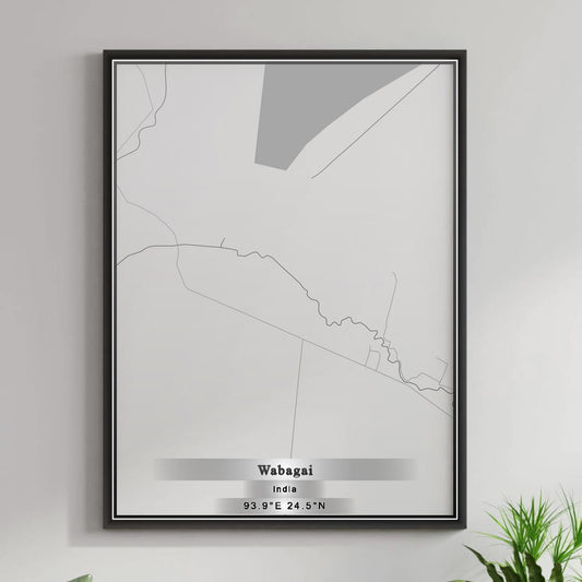 ROAD MAP OF WABAGAI, INDIA BY MAPBAKES