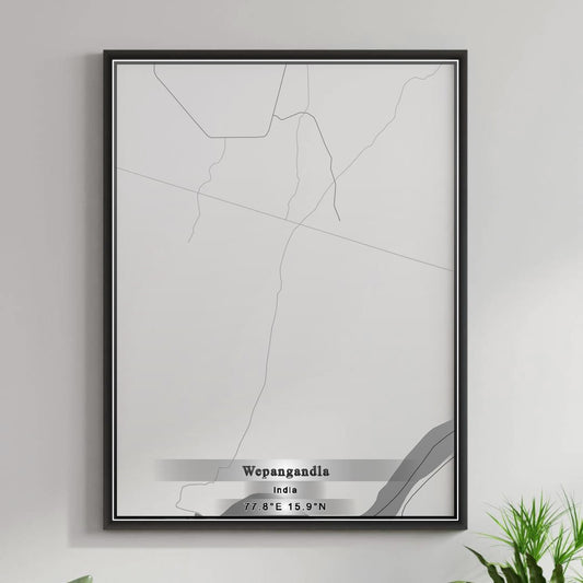 ROAD MAP OF WEPANGANDLA, INDIA BY MAPBAKES