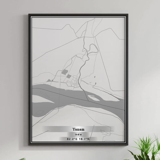 ROAD MAP OF YANAM, INDIA BY MAPBAKES