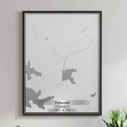 ROAD MAP OF YELLAREDDI, INDIA BY MAPBAKES