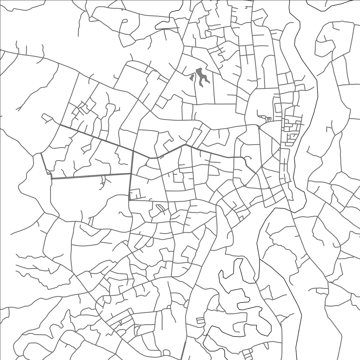 ROAD MAP OF ATAMBUA, INDONESIA BY MAPBAKES