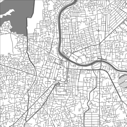 ROAD MAP OF BANDA ACEH, INDONESIA BY MAPBAKES