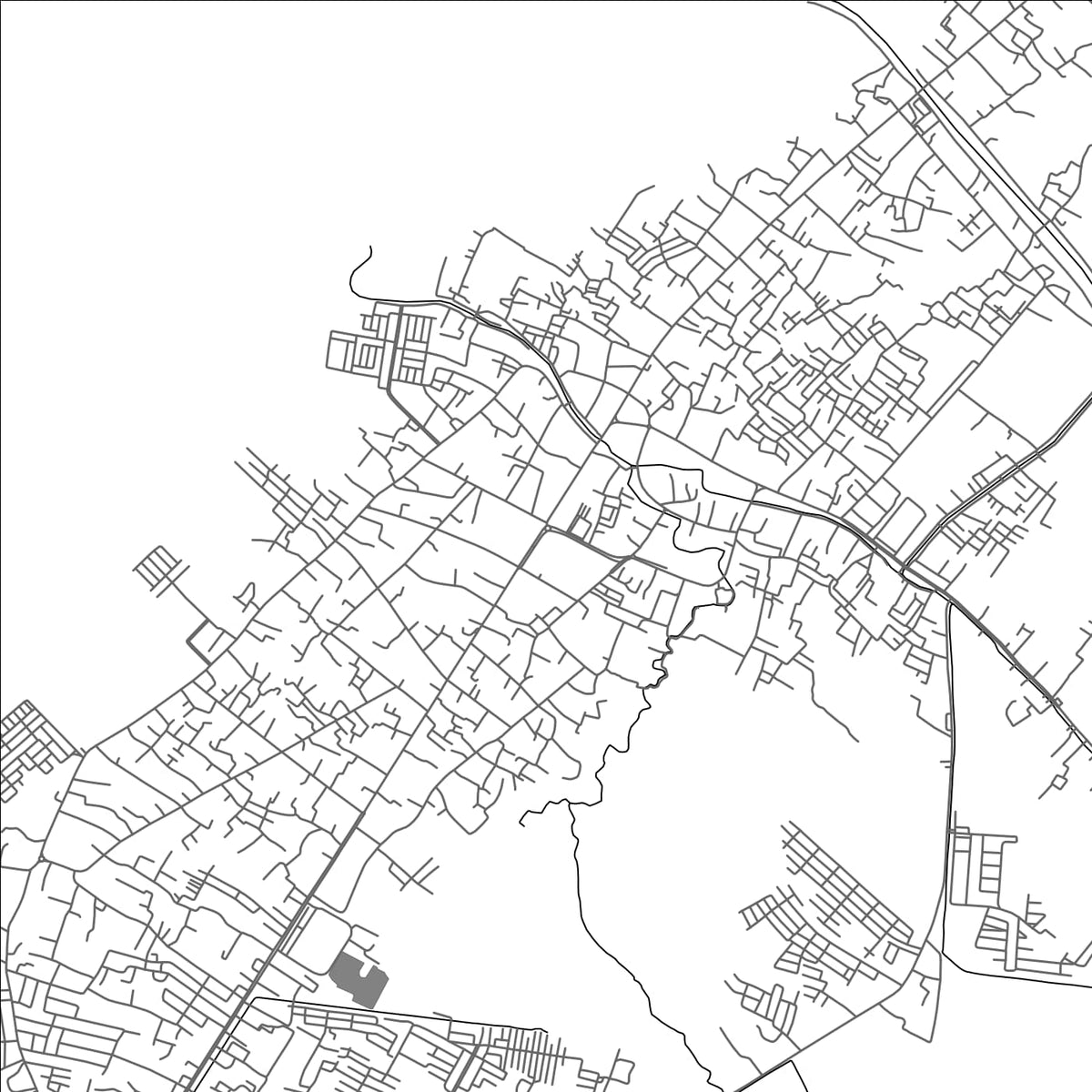 ROAD MAP OF BANGKALAN, INDONESIA BY MAPBAKES