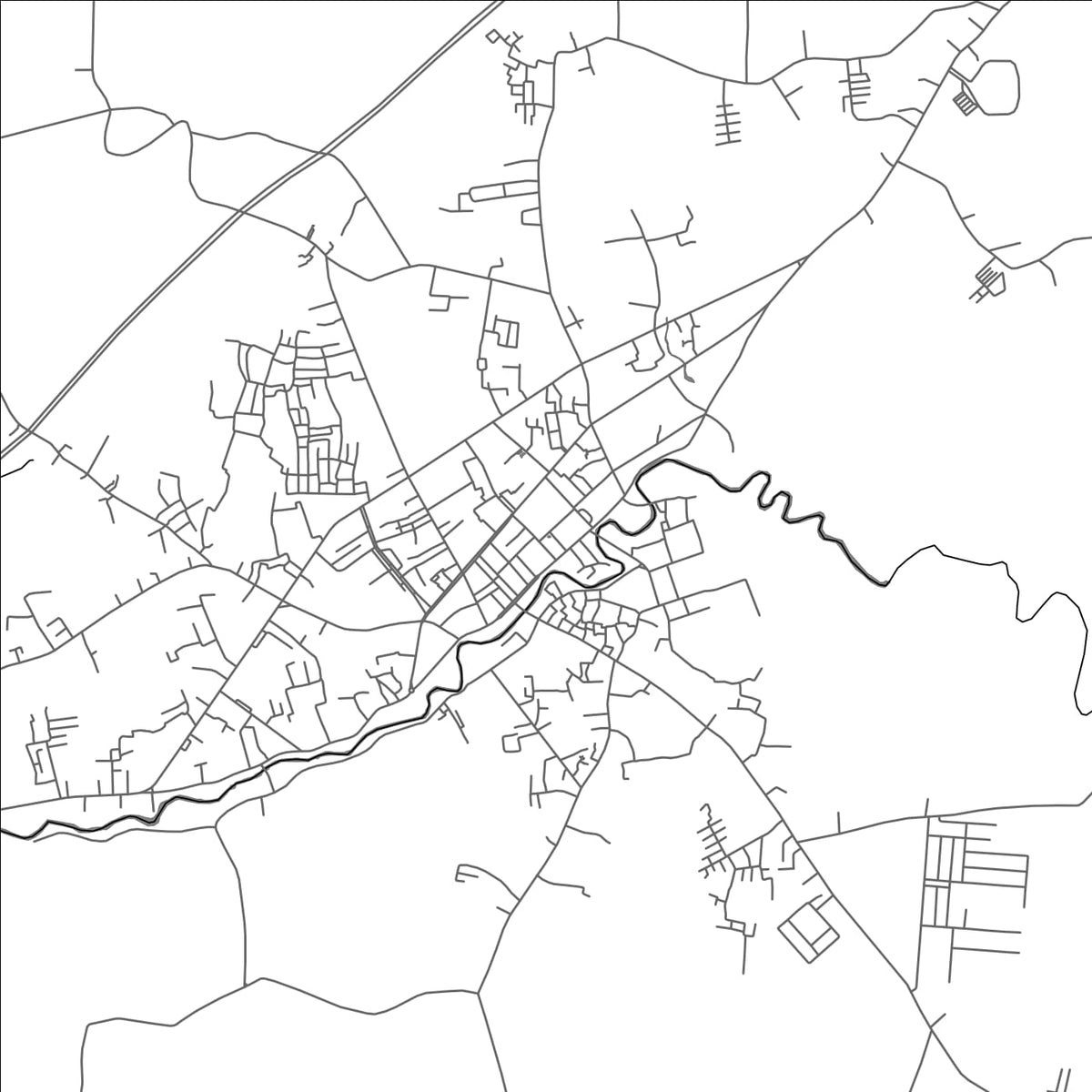ROAD MAP OF BARABAI, INDONESIA BY MAPBAKES