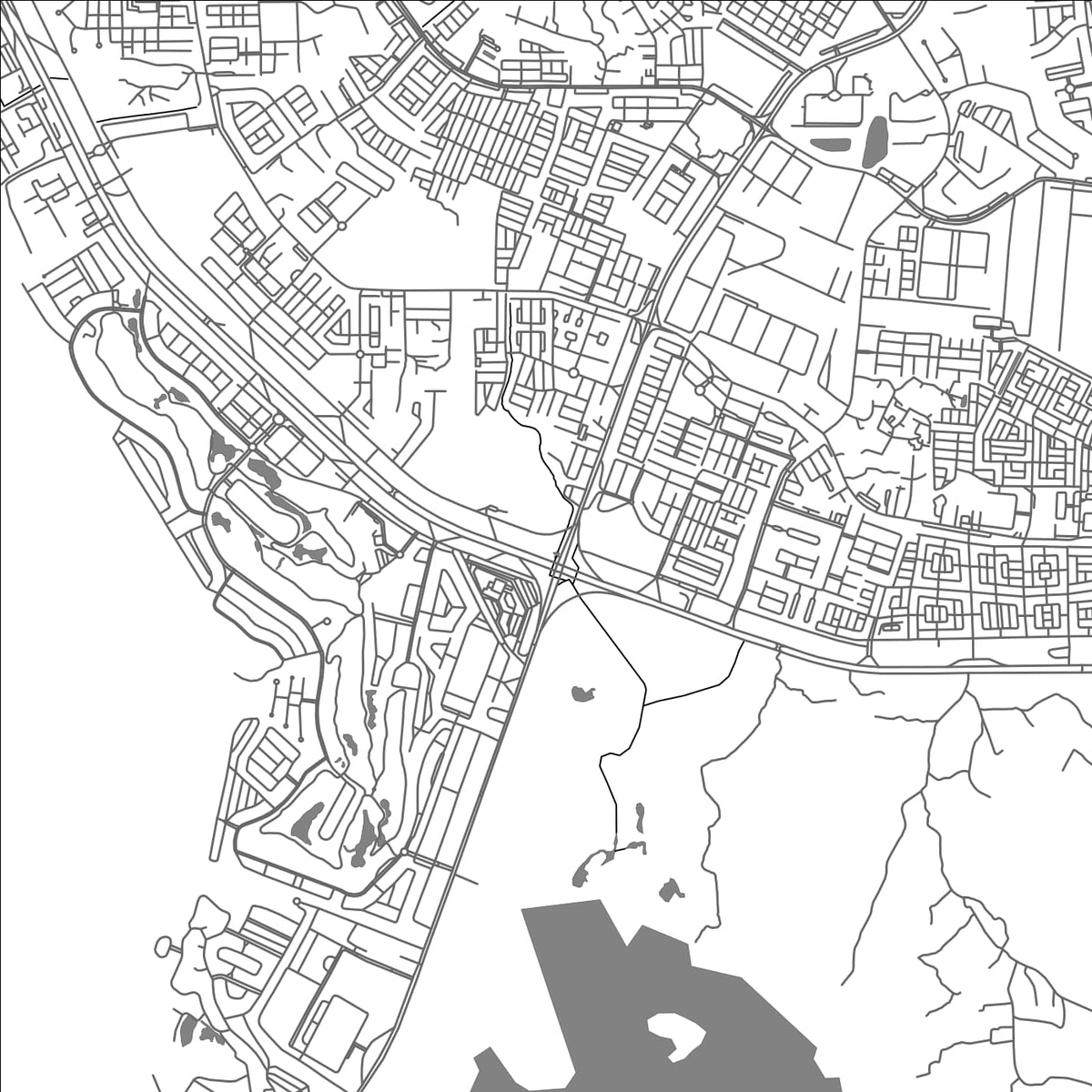 ROAD MAP OF BATAM, INDONESIA BY MAPBAKES