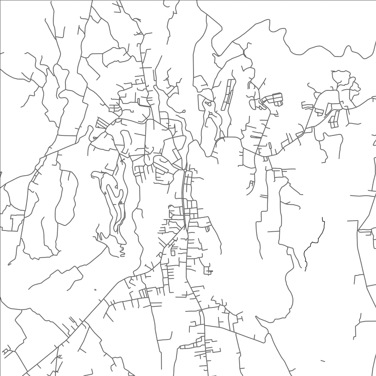 ROAD MAP OF BERASTAGI, INDONESIA BY MAPBAKES