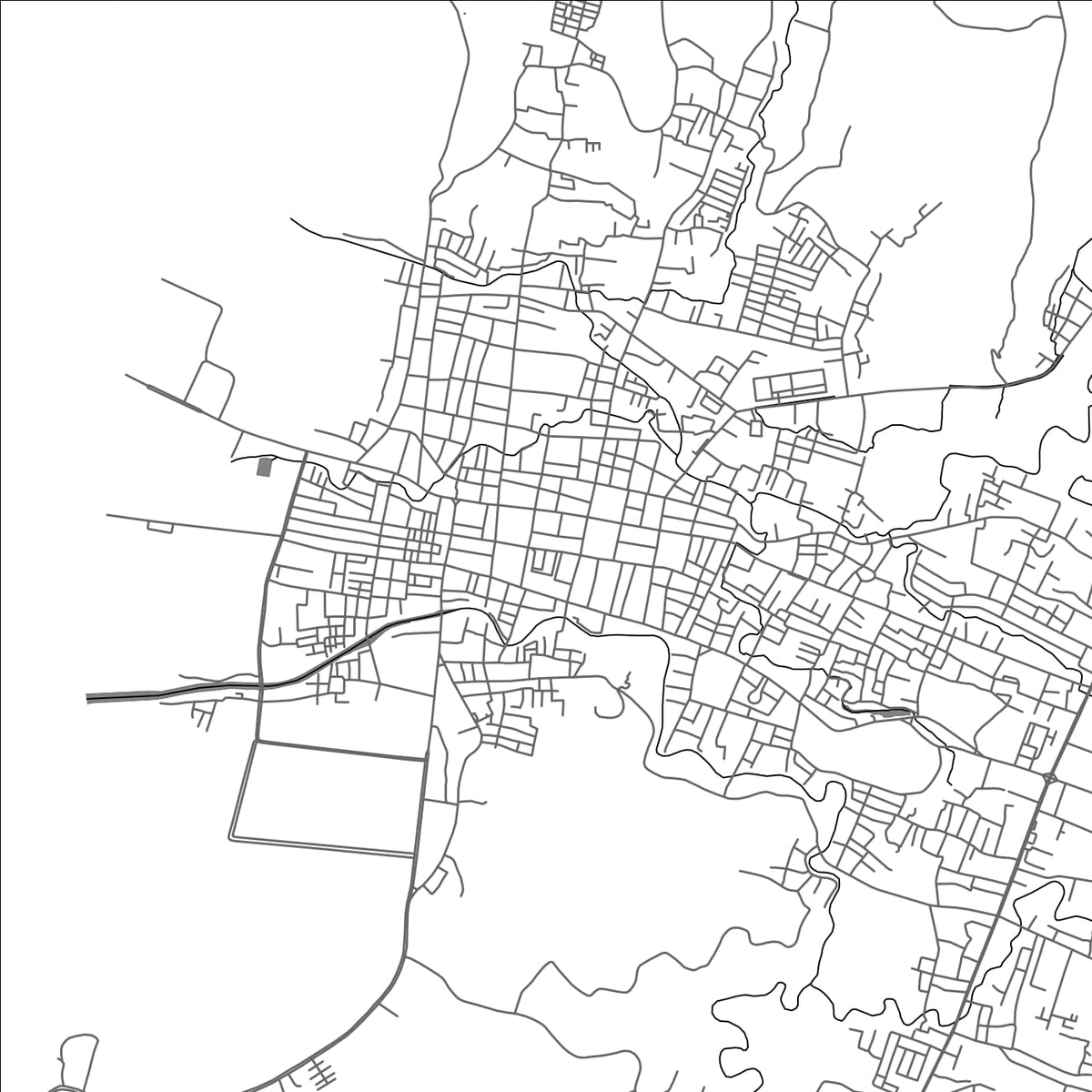 ROAD MAP OF BIMA, INDONESIA BY MAPBAKES