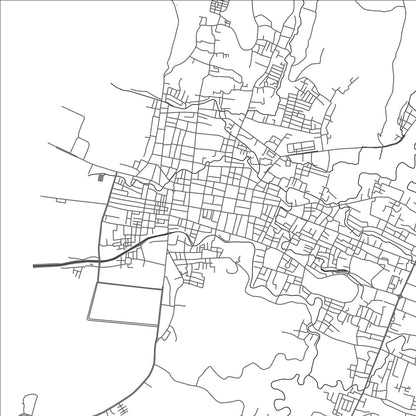 ROAD MAP OF BIMA, INDONESIA BY MAPBAKES