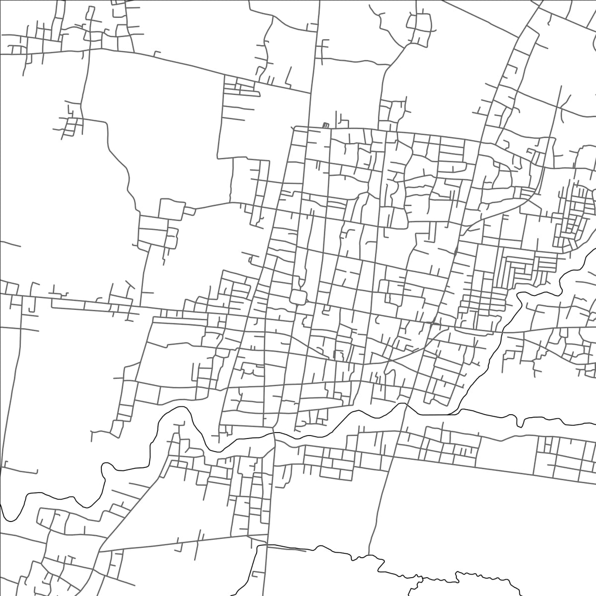ROAD MAP OF BLORA, INDONESIA BY MAPBAKES