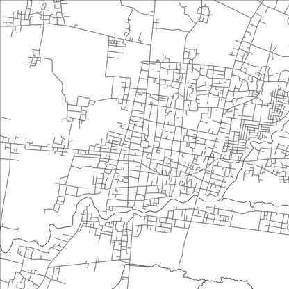 ROAD MAP OF BLORA, INDONESIA BY MAPBAKES