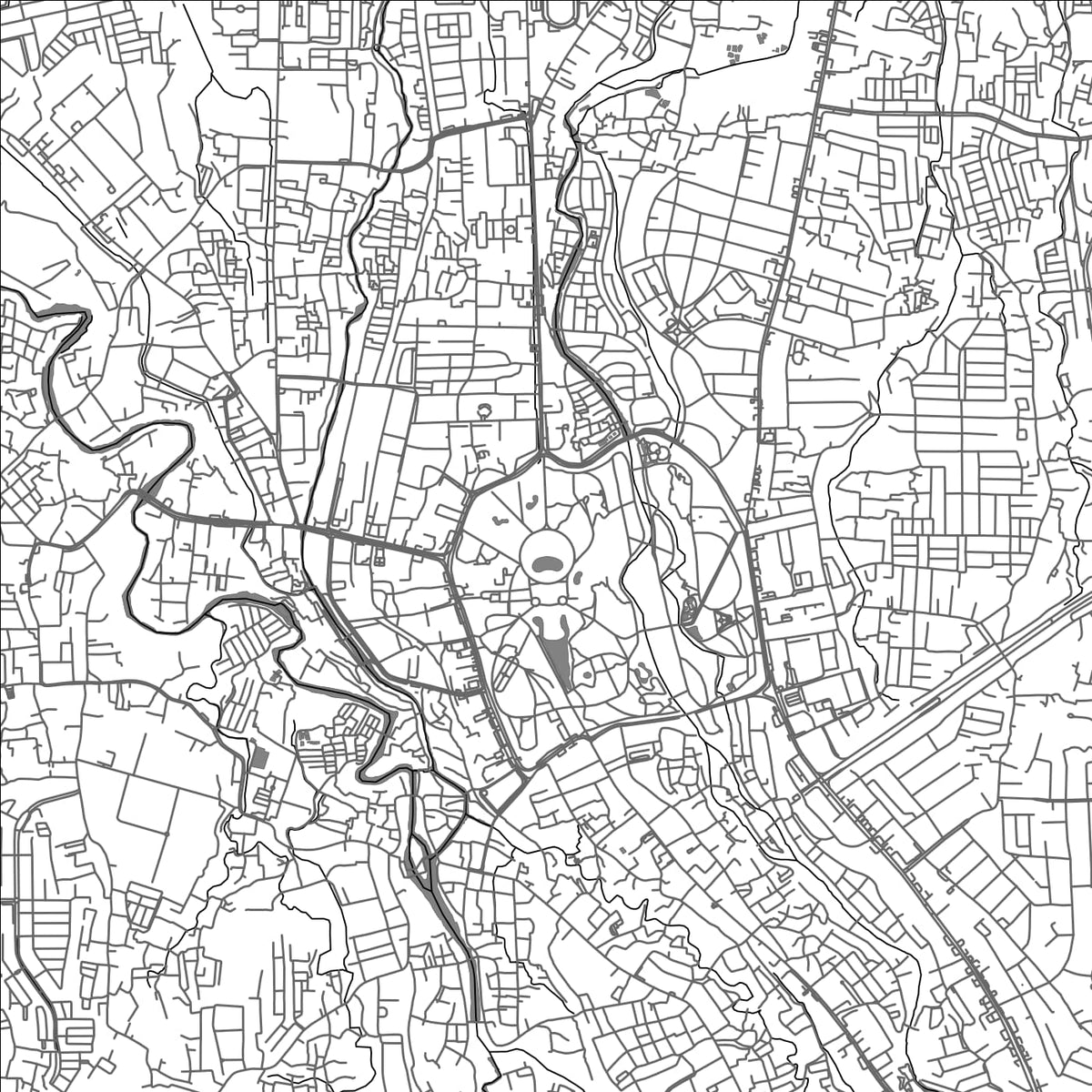 ROAD MAP OF BOGOR, INDONESIA BY MAPBAKES
