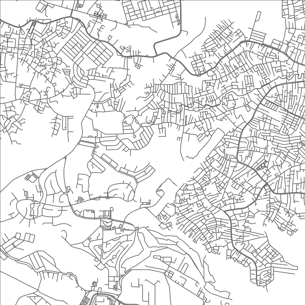 ROAD MAP OF BONTANG, INDONESIA BY MAPBAKES