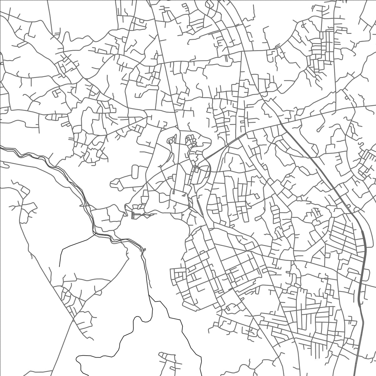 ROAD MAP OF BUKITTINGGI, INDONESIA BY MAPBAKES