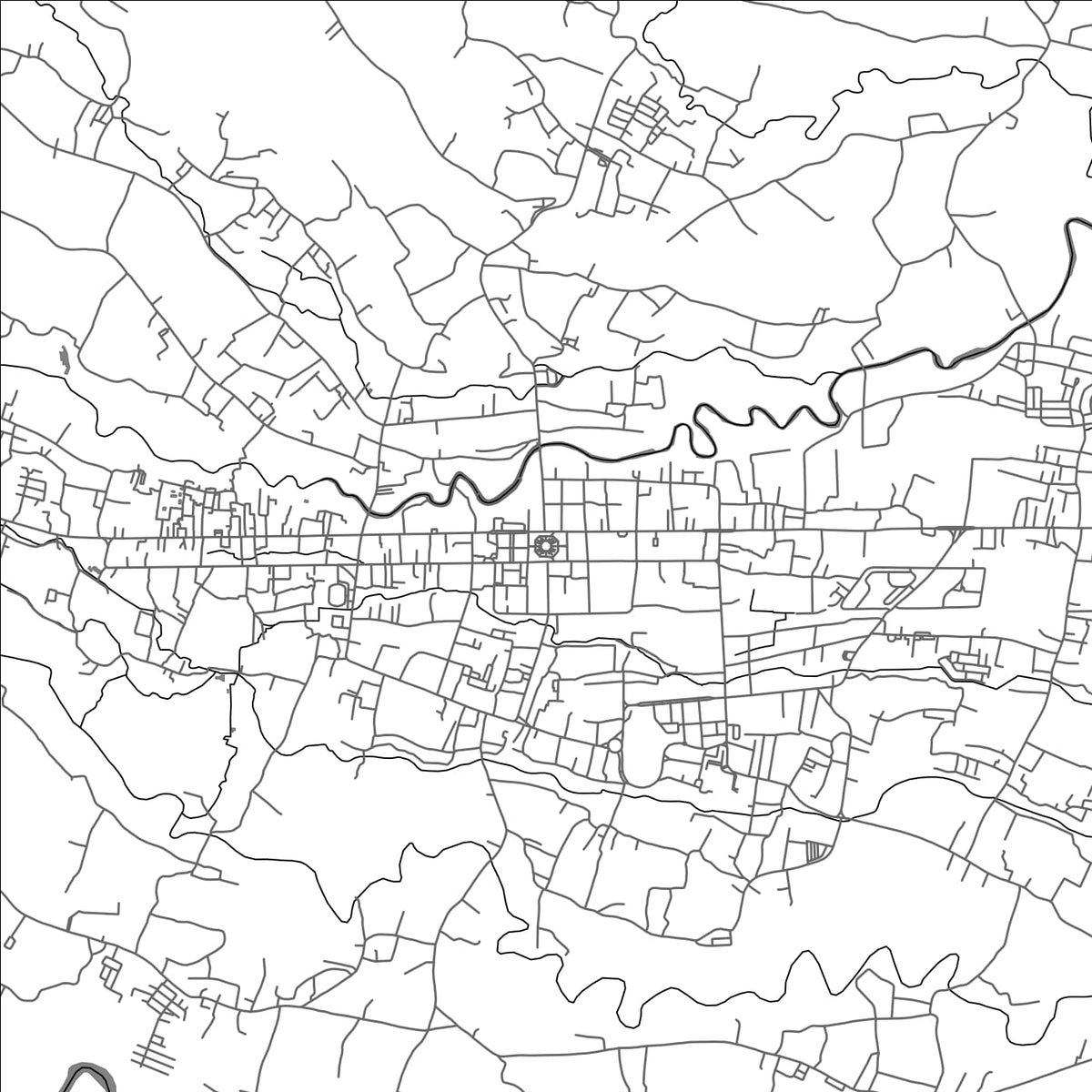 ROAD MAP OF CIAMIS, INDONESIA BY MAPBAKES