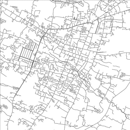 ROAD MAP OF CIANJUR, INDONESIA BY MAPBAKES