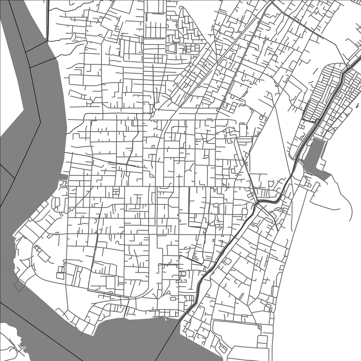 ROAD MAP OF CILACAP, INDONESIA BY MAPBAKES