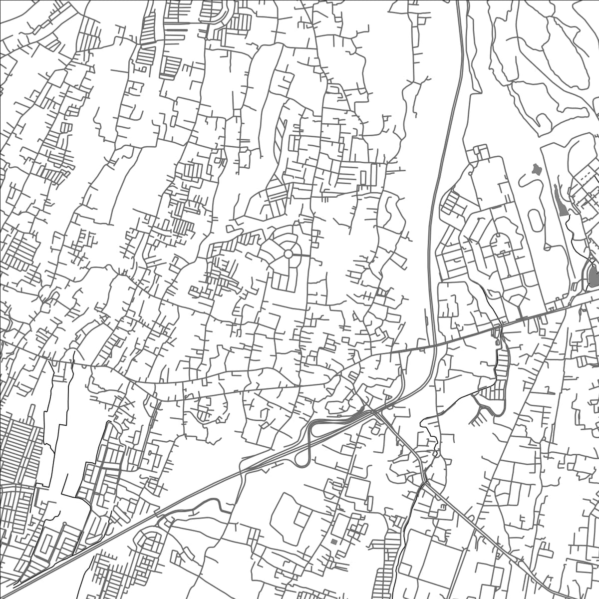 ROAD MAP OF CILEUNYI, INDONESIA BY MAPBAKES