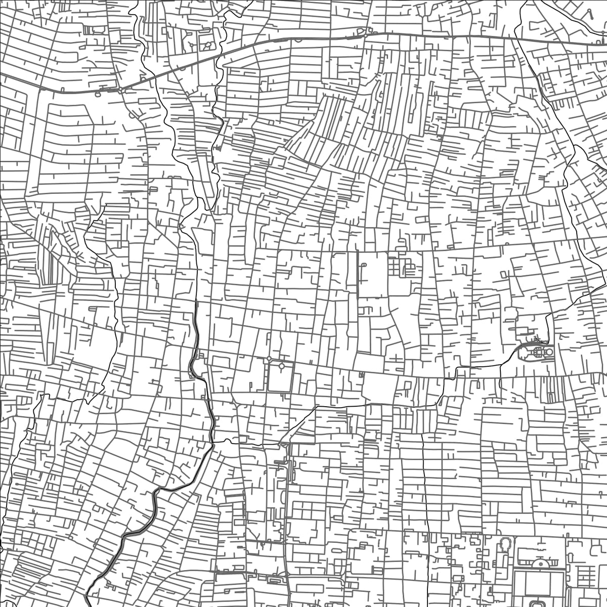 ROAD MAP OF DENPASAR, INDONESIA BY MAPBAKES