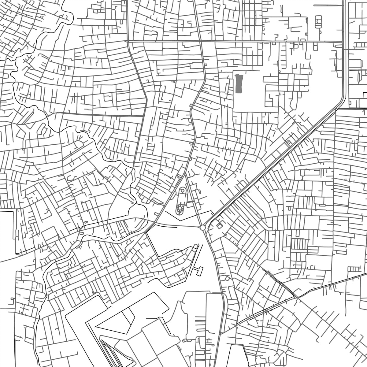 ROAD MAP OF DUMAI, INDONESIA BY MAPBAKES