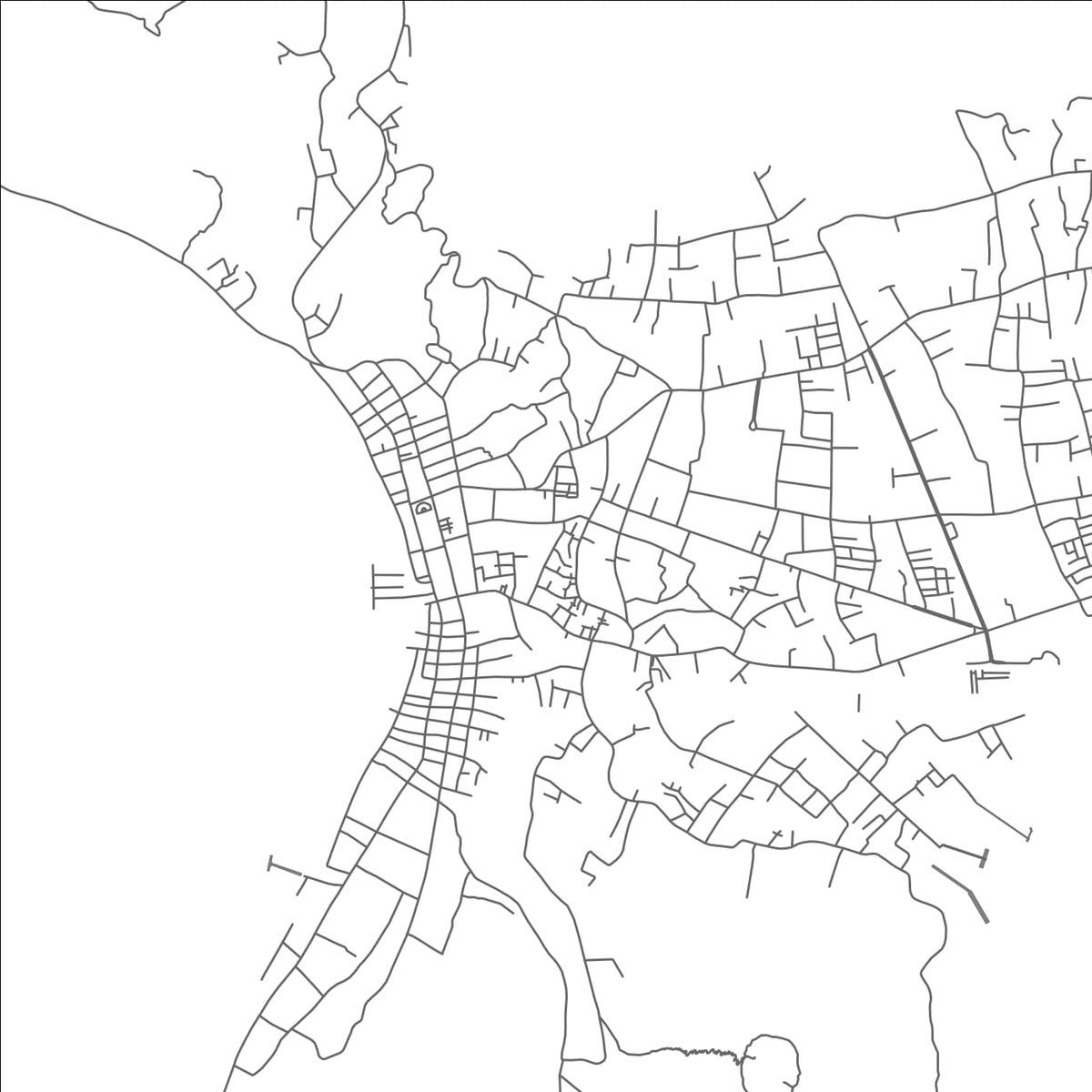 ROAD MAP OF ENDE, INDONESIA BY MAPBAKES