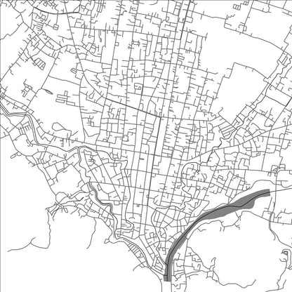 ROAD MAP OF GORONTALO, INDONESIA BY MAPBAKES