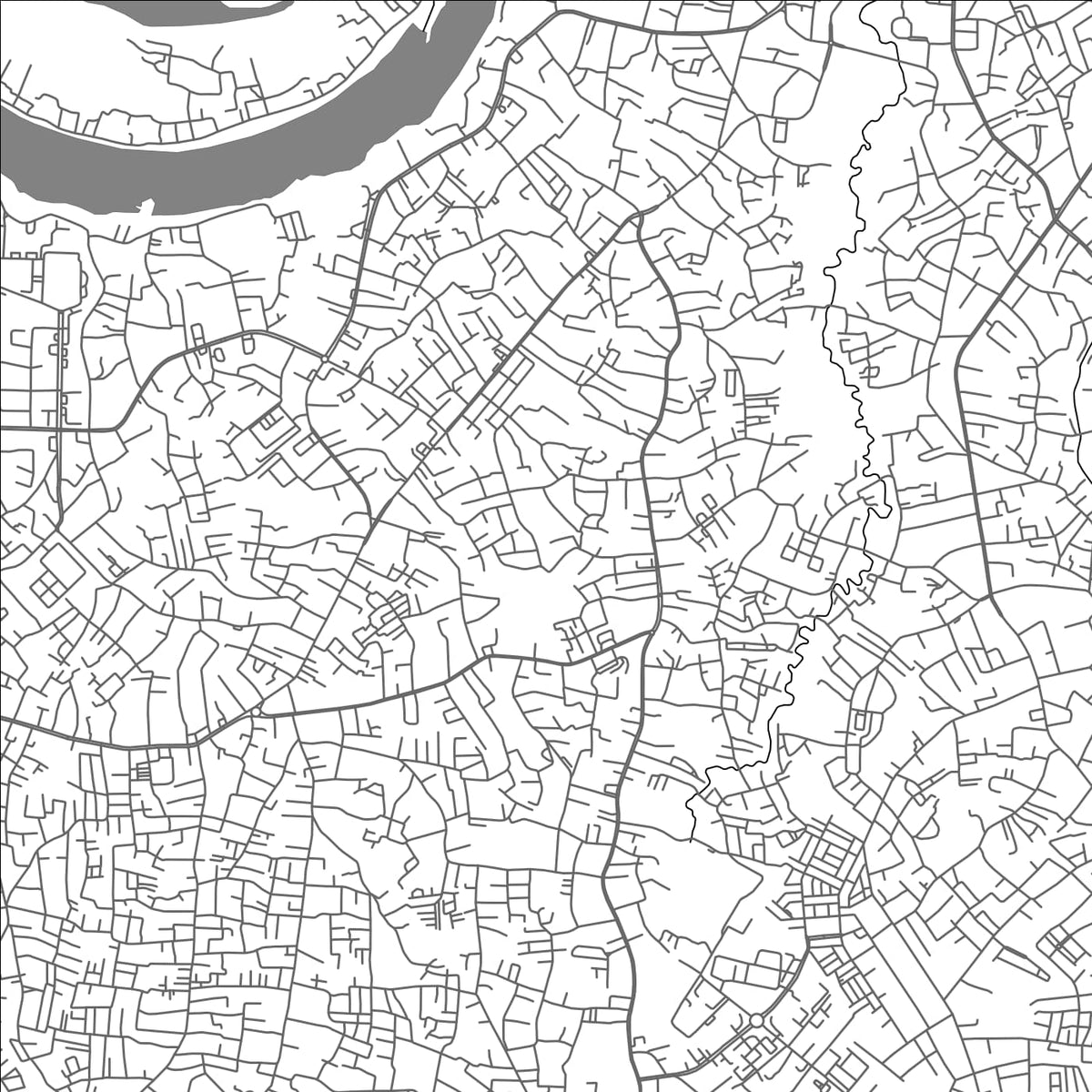ROAD MAP OF JAMBI CITY, INDONESIA BY MAPBAKES