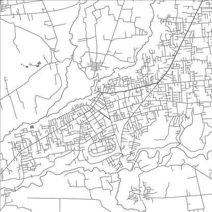 ROAD MAP OF KABANJAHE, INDONESIA BY MAPBAKES