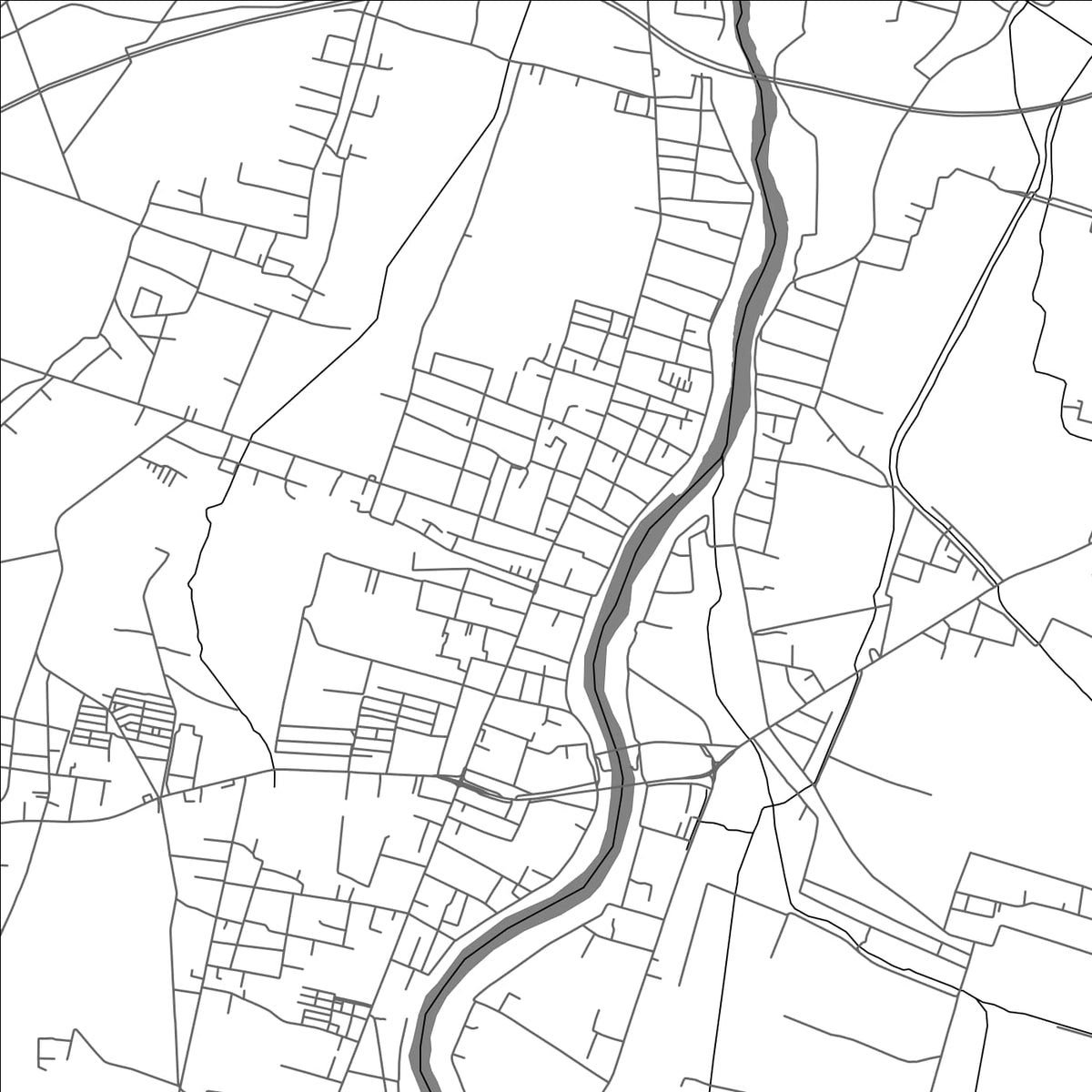 ROAD MAP OF KERTOSONO, INDONESIA BY MAPBAKES