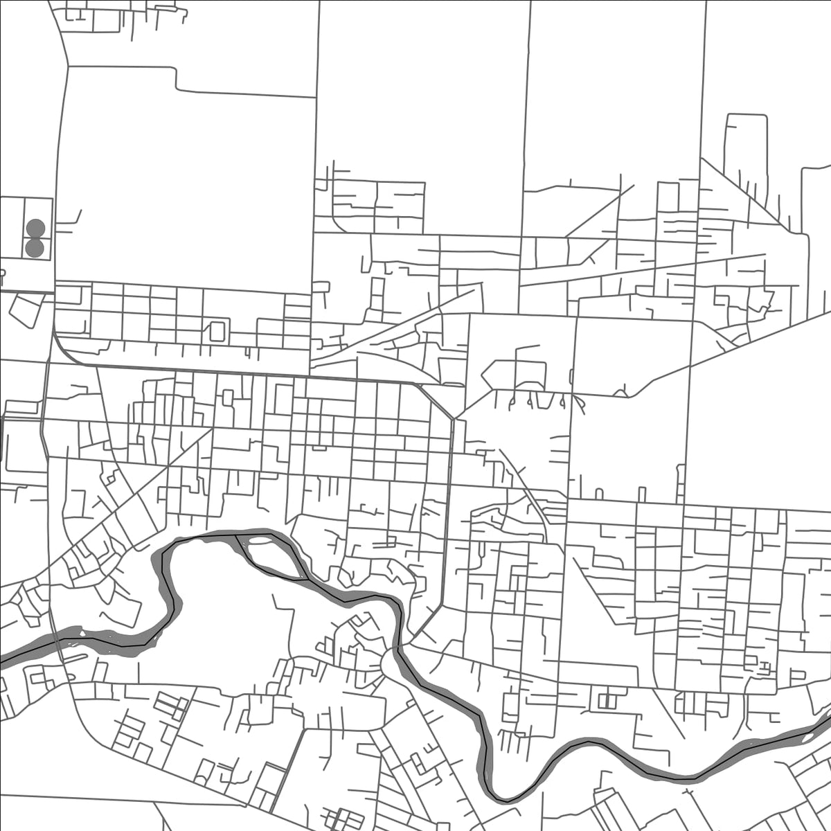 ROAD MAP OF KISARAN, INDONESIA BY MAPBAKES