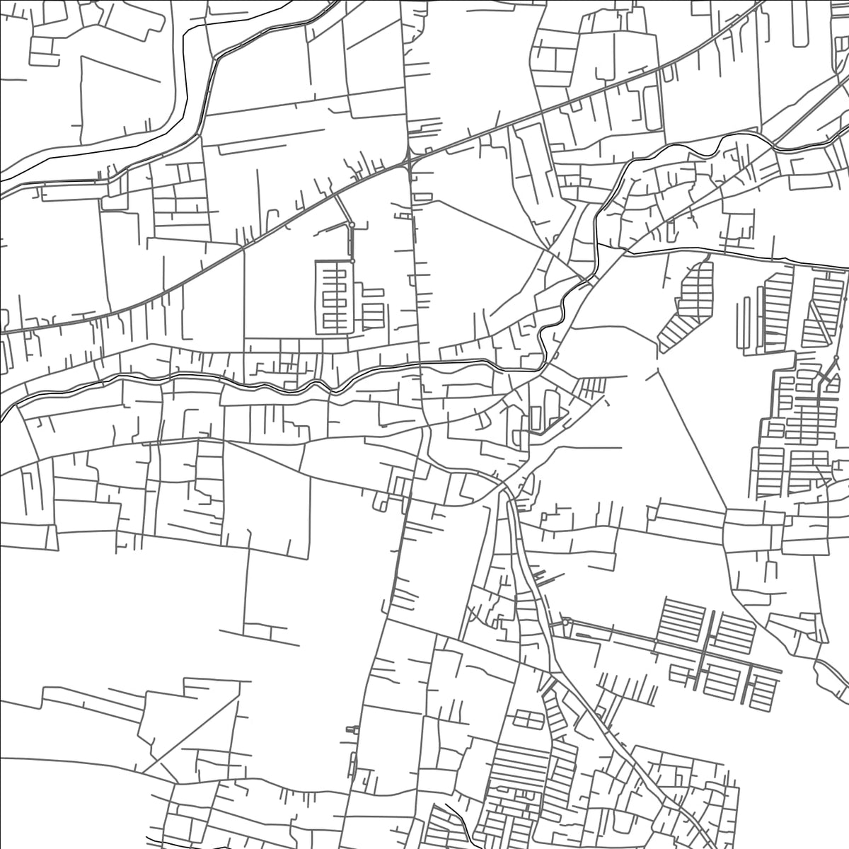 ROAD MAP OF KRIAN, INDONESIA BY MAPBAKES
