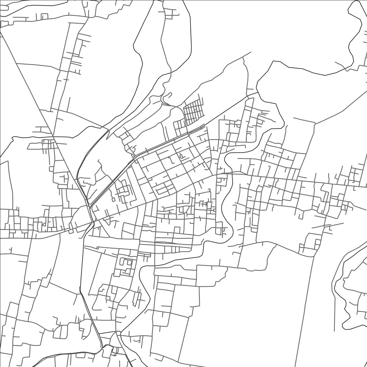 ROAD MAP OF KUTOARJO, INDONESIA BY MAPBAKES