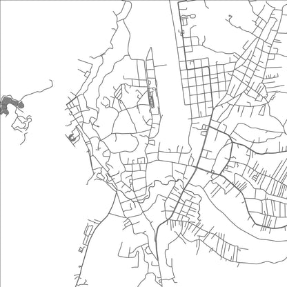 ROAD MAP OF LABUAN, INDONESIA BY MAPBAKES
