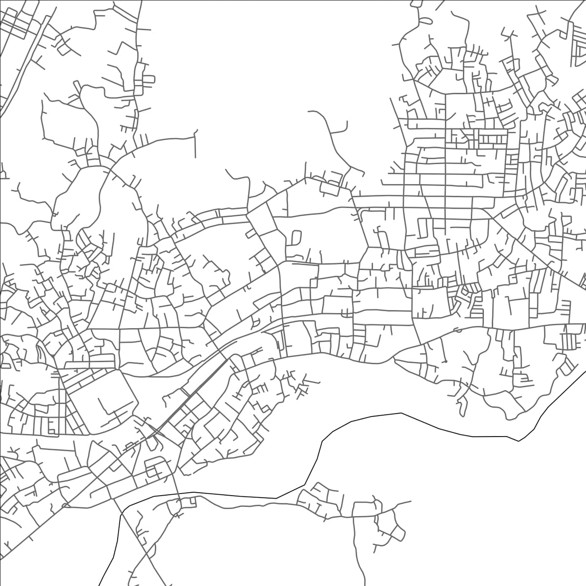 ROAD MAP OF LAHAT, INDONESIA BY MAPBAKES
