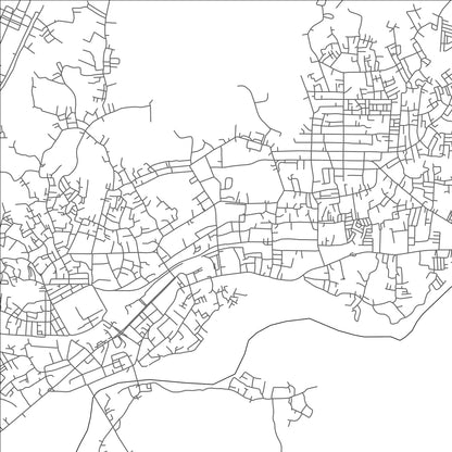 ROAD MAP OF LAHAT, INDONESIA BY MAPBAKES