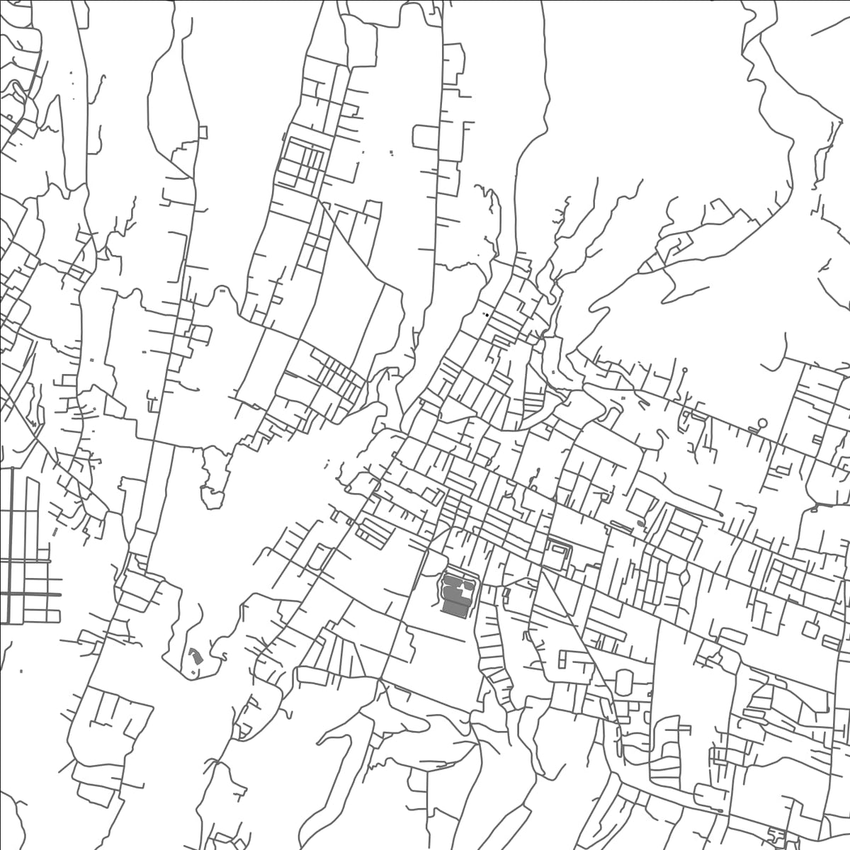 ROAD MAP OF LEMBANG, INDONESIA BY MAPBAKES