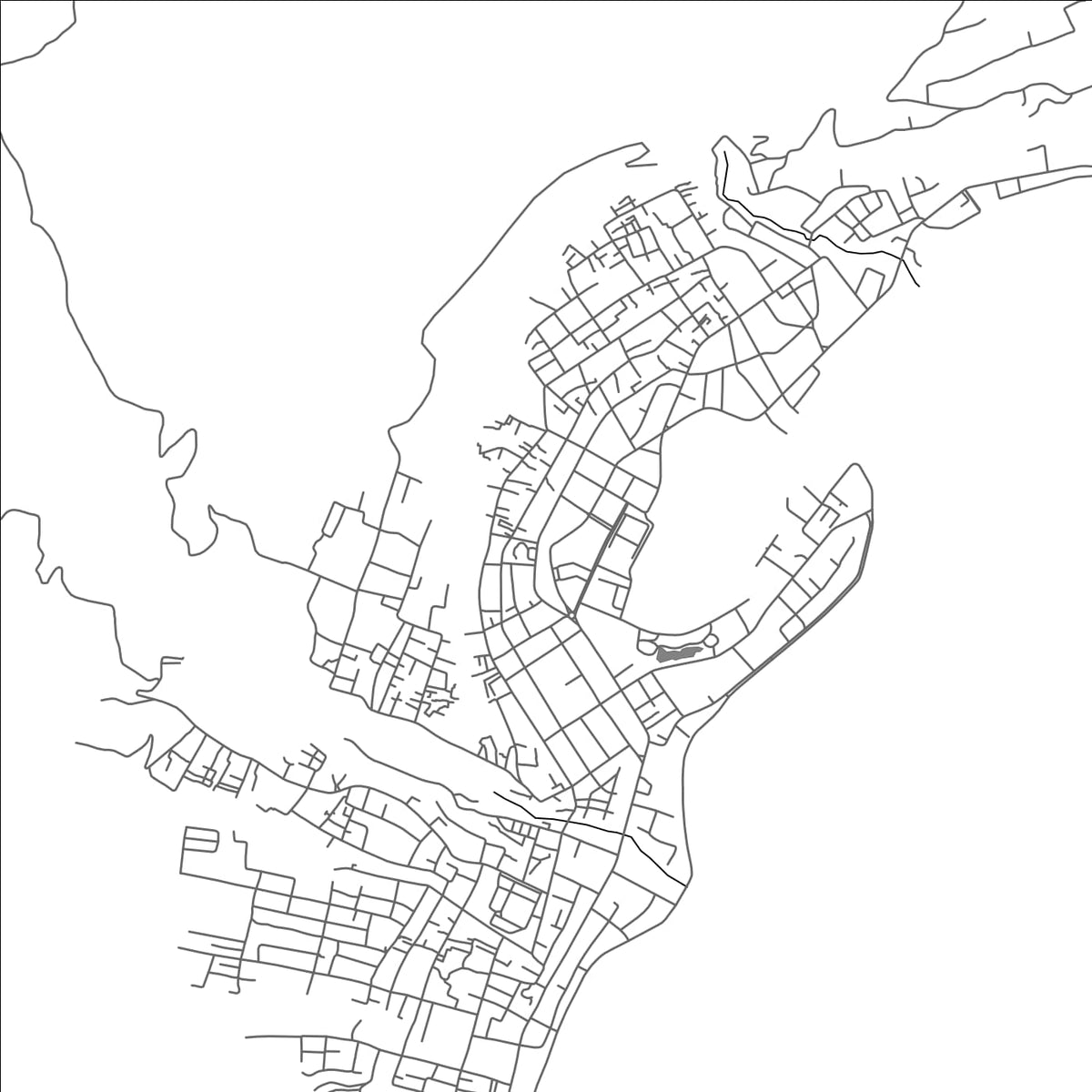 ROAD MAP OF LUWUK, INDONESIA BY MAPBAKES