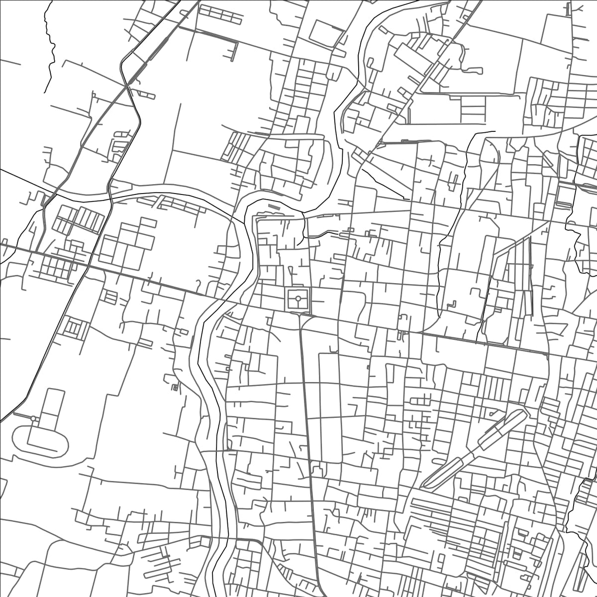 ROAD MAP OF MADIUN, INDONESIA BY MAPBAKES