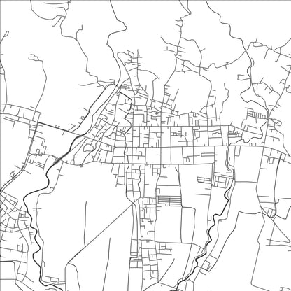 ROAD MAP OF MAJENANG, INDONESIA BY MAPBAKES
