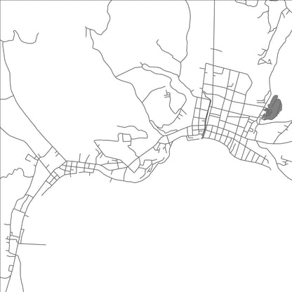 ROAD MAP OF MAJENE, INDONESIA BY MAPBAKES