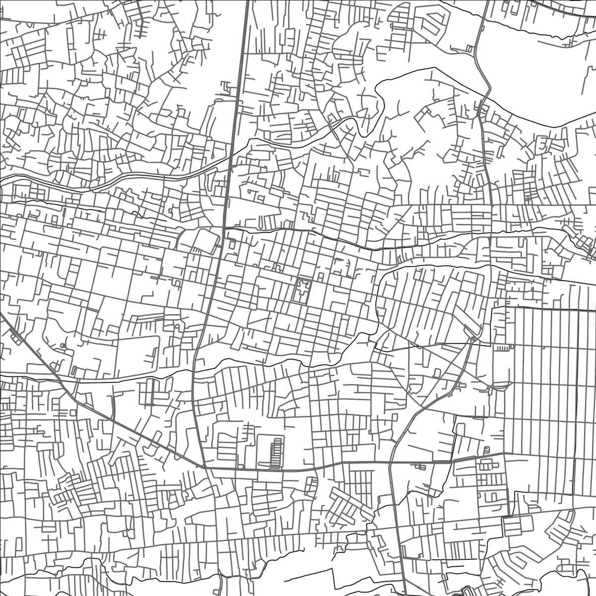 ROAD MAP OF MATARAM, INDONESIA BY MAPBAKES