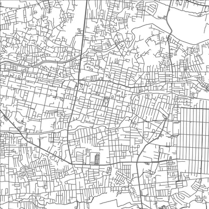 ROAD MAP OF MATARAM, INDONESIA BY MAPBAKES