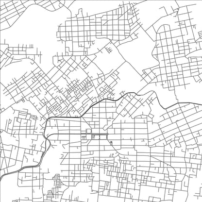 ROAD MAP OF METRO, INDONESIA BY MAPBAKES
