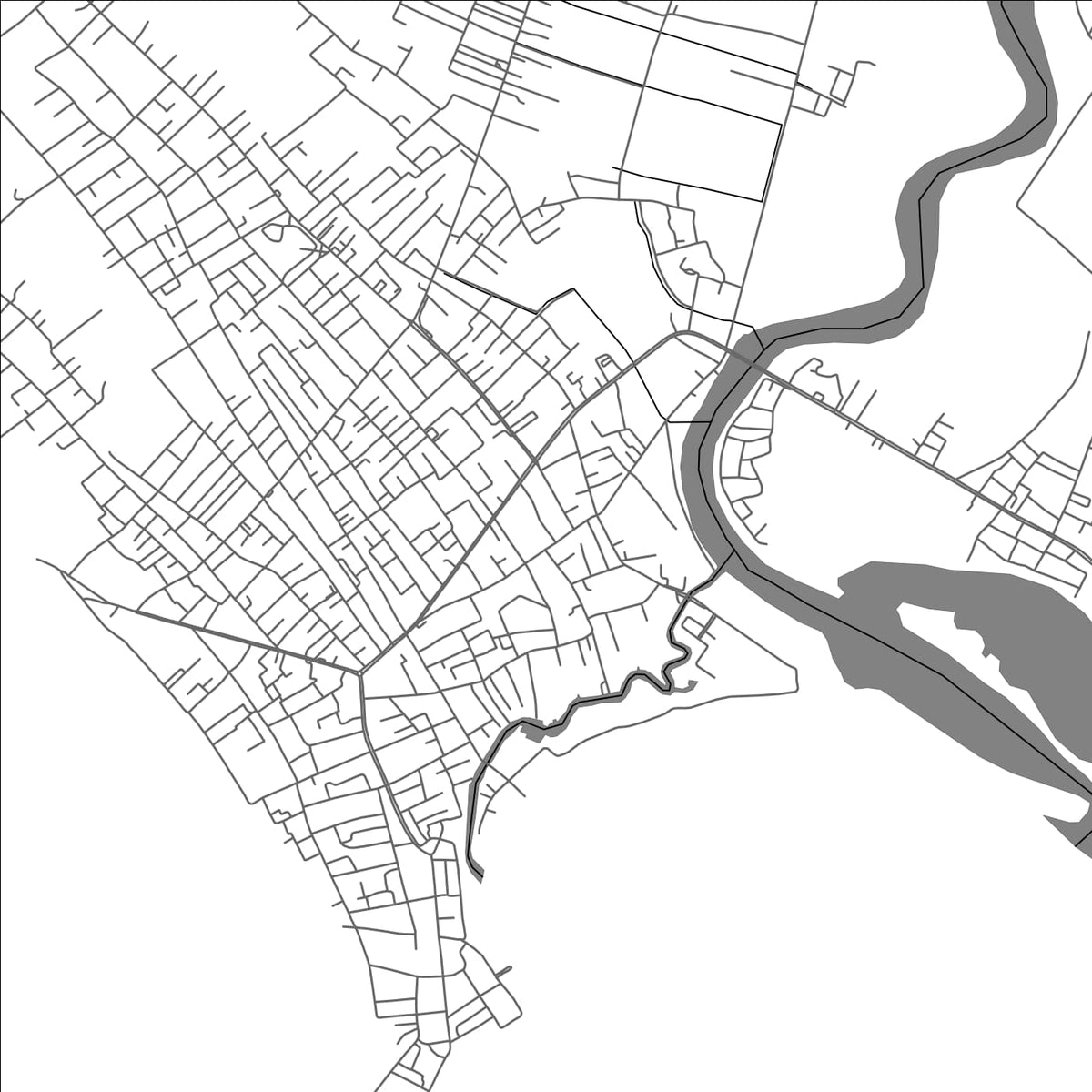 ROAD MAP OF MEULABOH, INDONESIA BY MAPBAKES