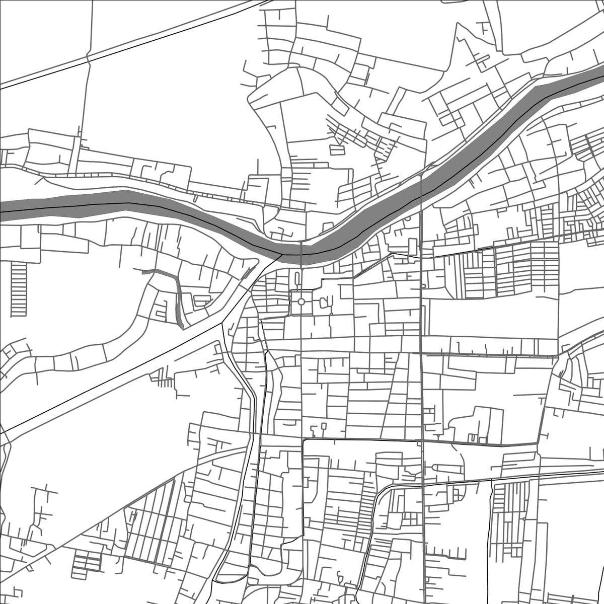 ROAD MAP OF MOJOKERTO, INDONESIA BY MAPBAKES