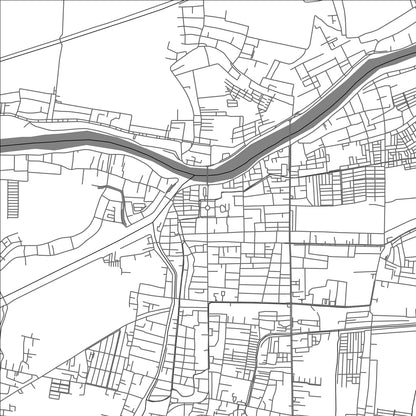ROAD MAP OF MOJOKERTO, INDONESIA BY MAPBAKES