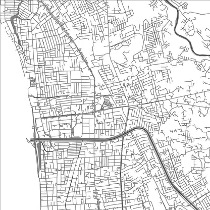 ROAD MAP OF PADANG, INDONESIA BY MAPBAKES