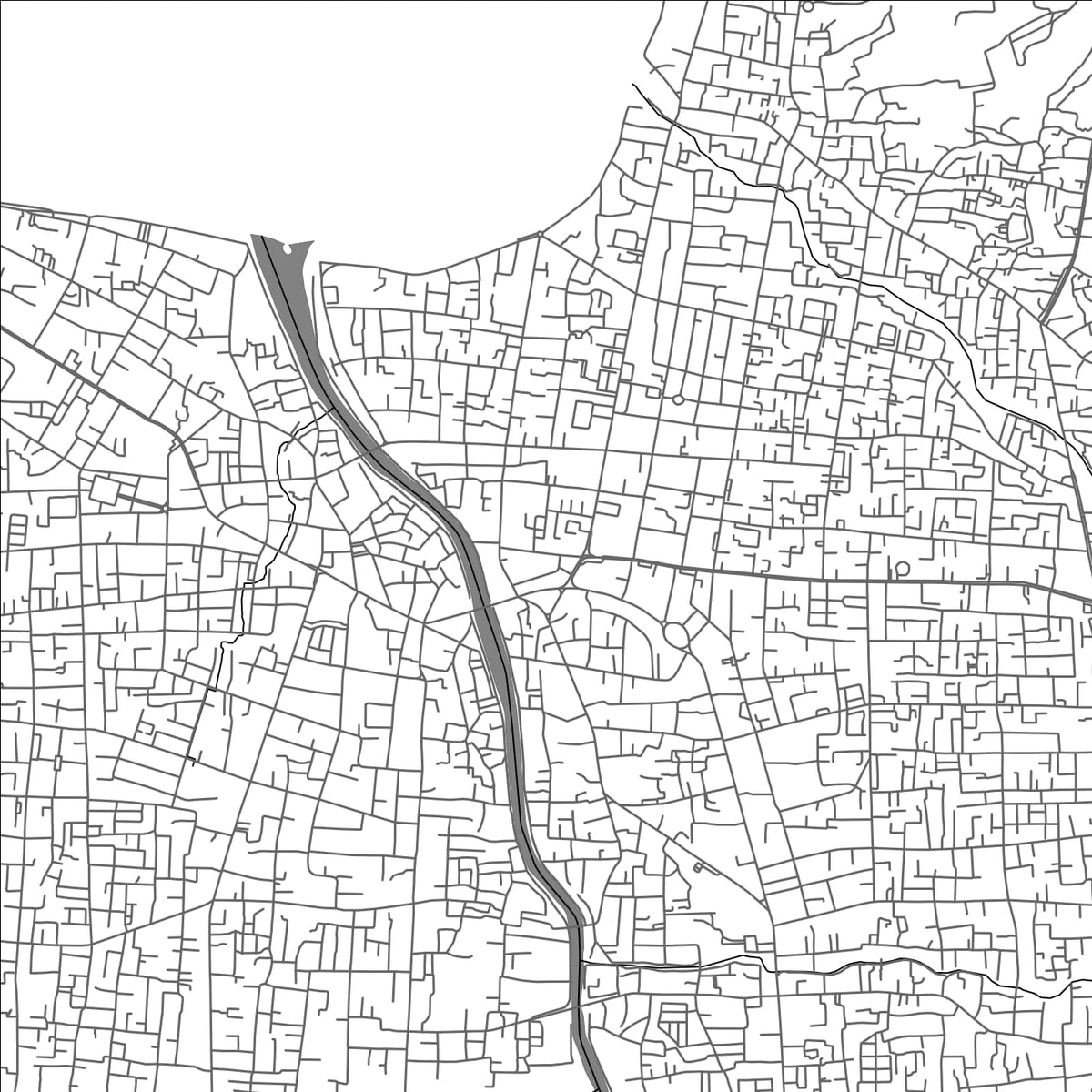 ROAD MAP OF PALU, INDONESIA BY MAPBAKES
