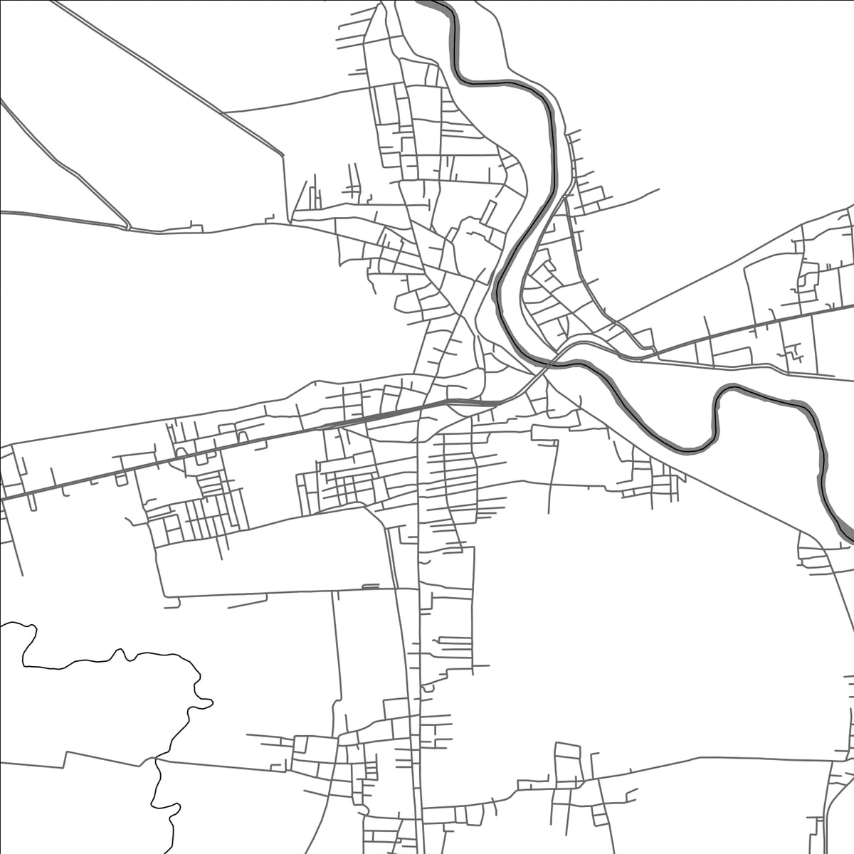 ROAD MAP OF PAMANUKAN, INDONESIA BY MAPBAKES